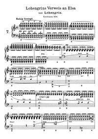 Lohengrins Verweis an Elsa, Lohengrins de Wagner - Franz Liszt